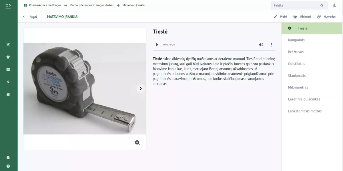 Skaitmeninė mokymo priemonė „Technologijos 5-10 klasėms“