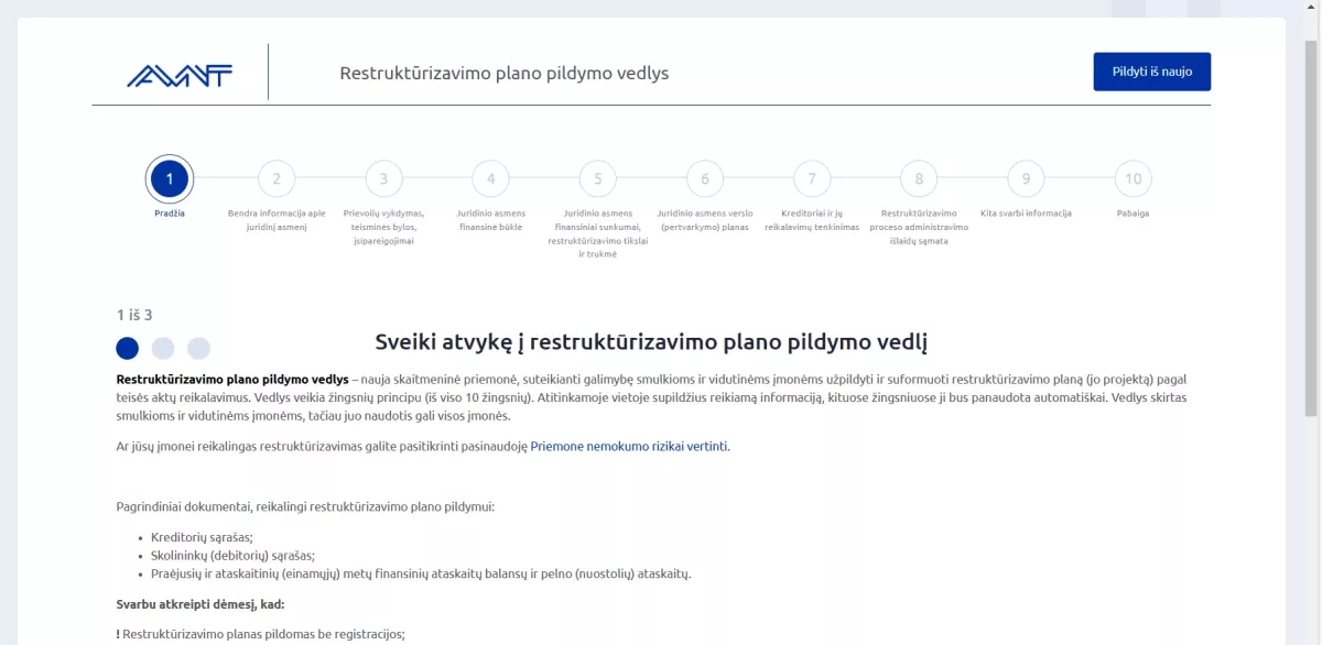 Informacinė sistema "Nemokumo vedlys"