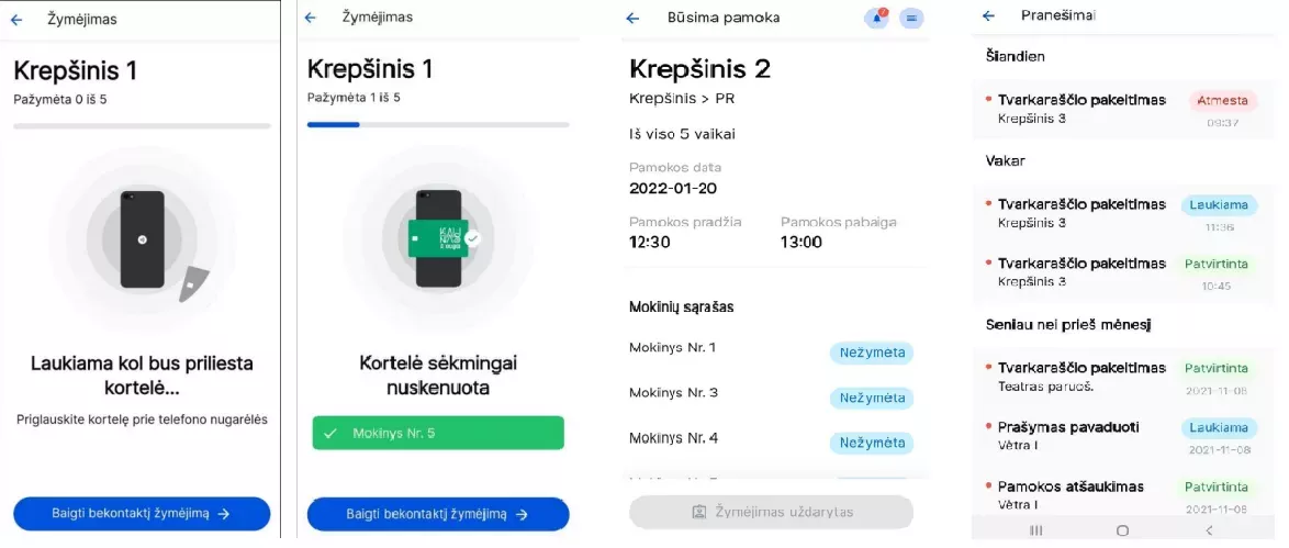 Po pamokinių veiklų lankomumo informacinė sistema