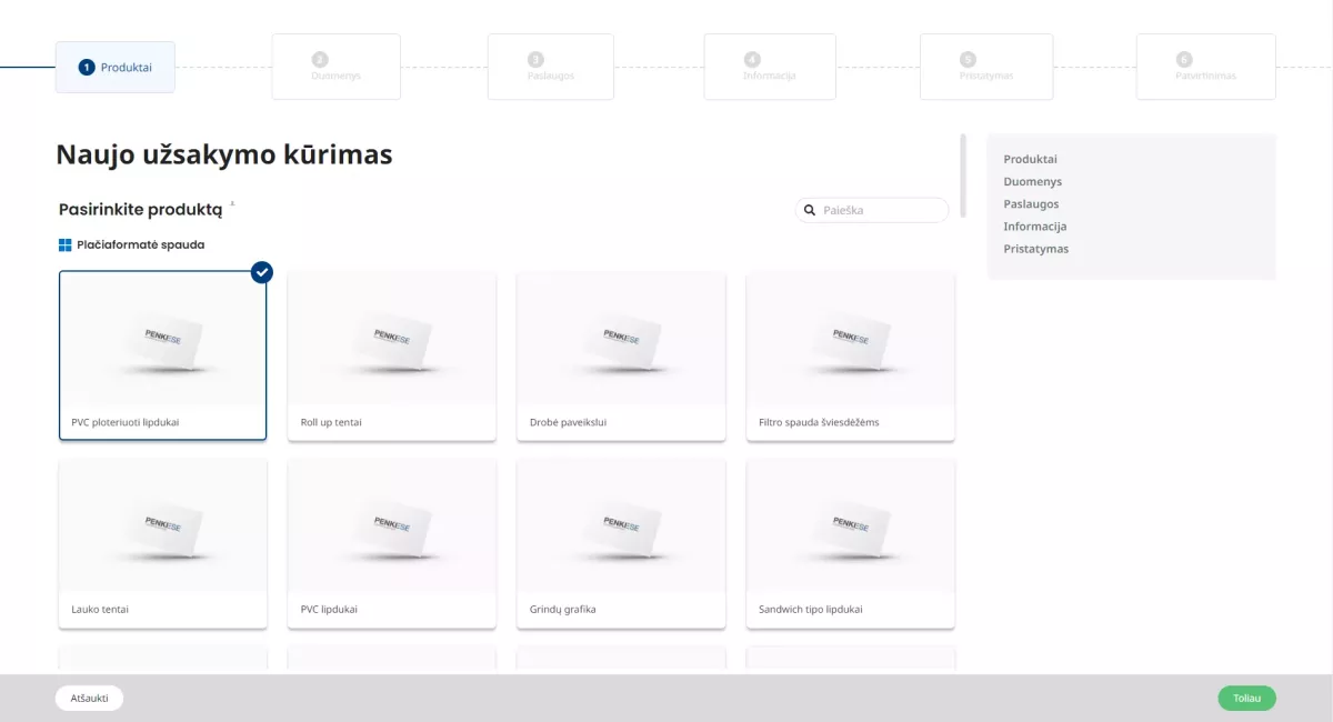 Verslo valdymo sistema „Penkiese“