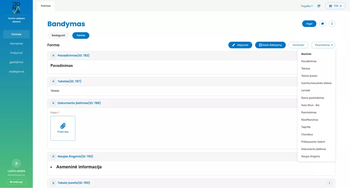 Jonava „Elektroninių paslaugų sistema“ tobulinimas