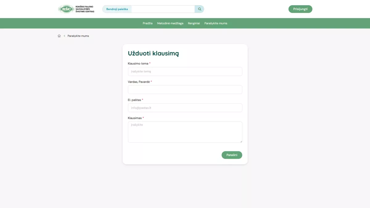 Rokiškio švietimo lyderių platforma „Rokiškio mokyklos. LĮSK!“