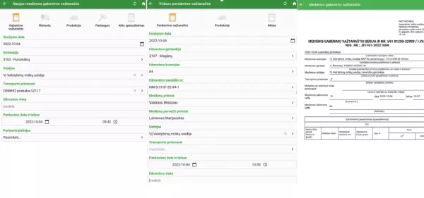 Mobile Application for Raw Wood Receipt (Tallying) and Timber Truck Photo Documentation Created