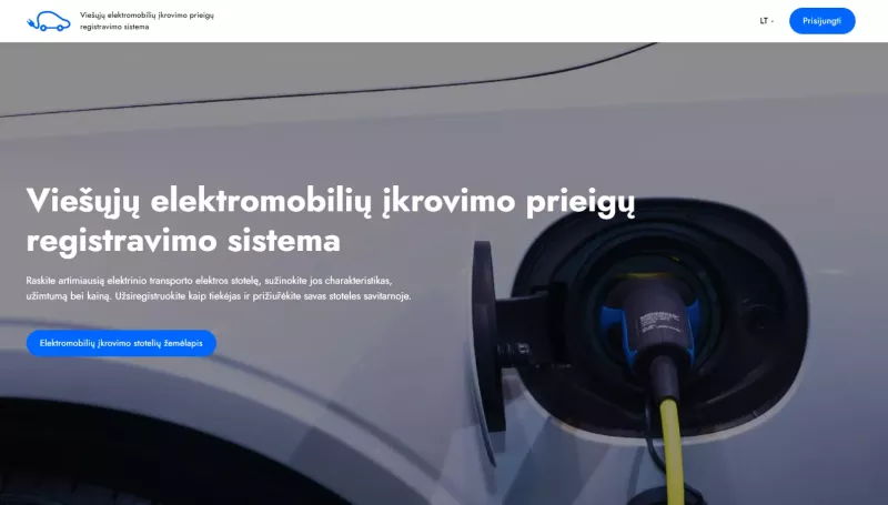 Viešųjų elektromobilių įkrovimų prieigų registravimo sistema