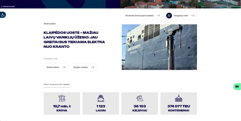 Klaipėdos valstybinis jūrų uostas ( portofklaipeda.lt )