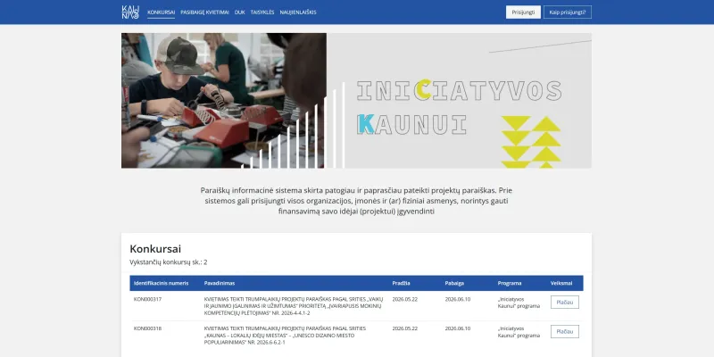 Paraiškų informacinė sistema