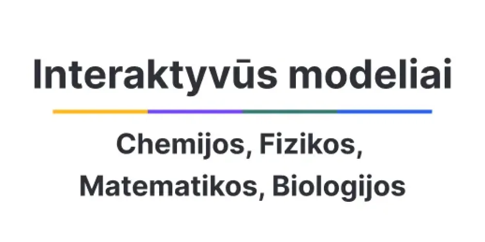 Gamtos mokslų interaktyvus modeliai
