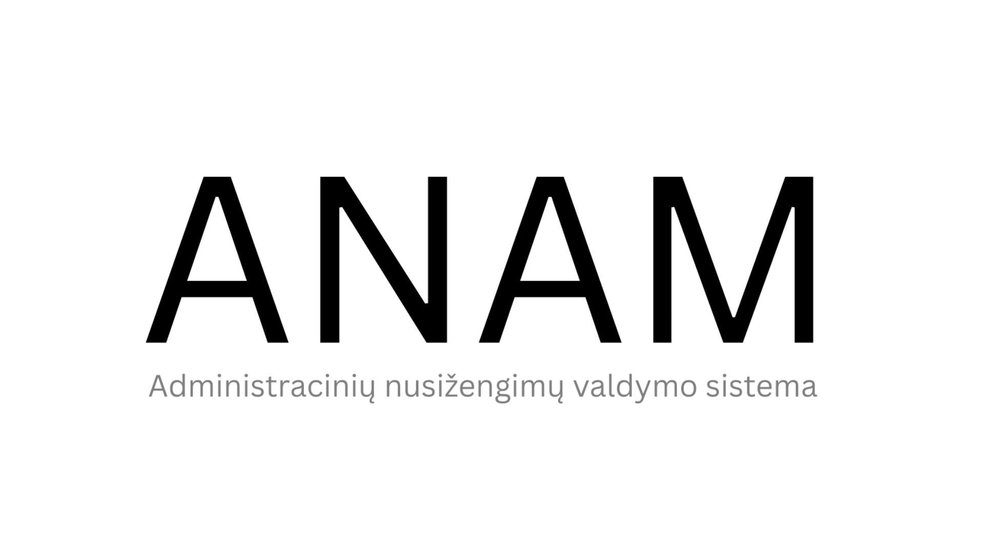 Administracinių nusižengimų administravimo modulis 