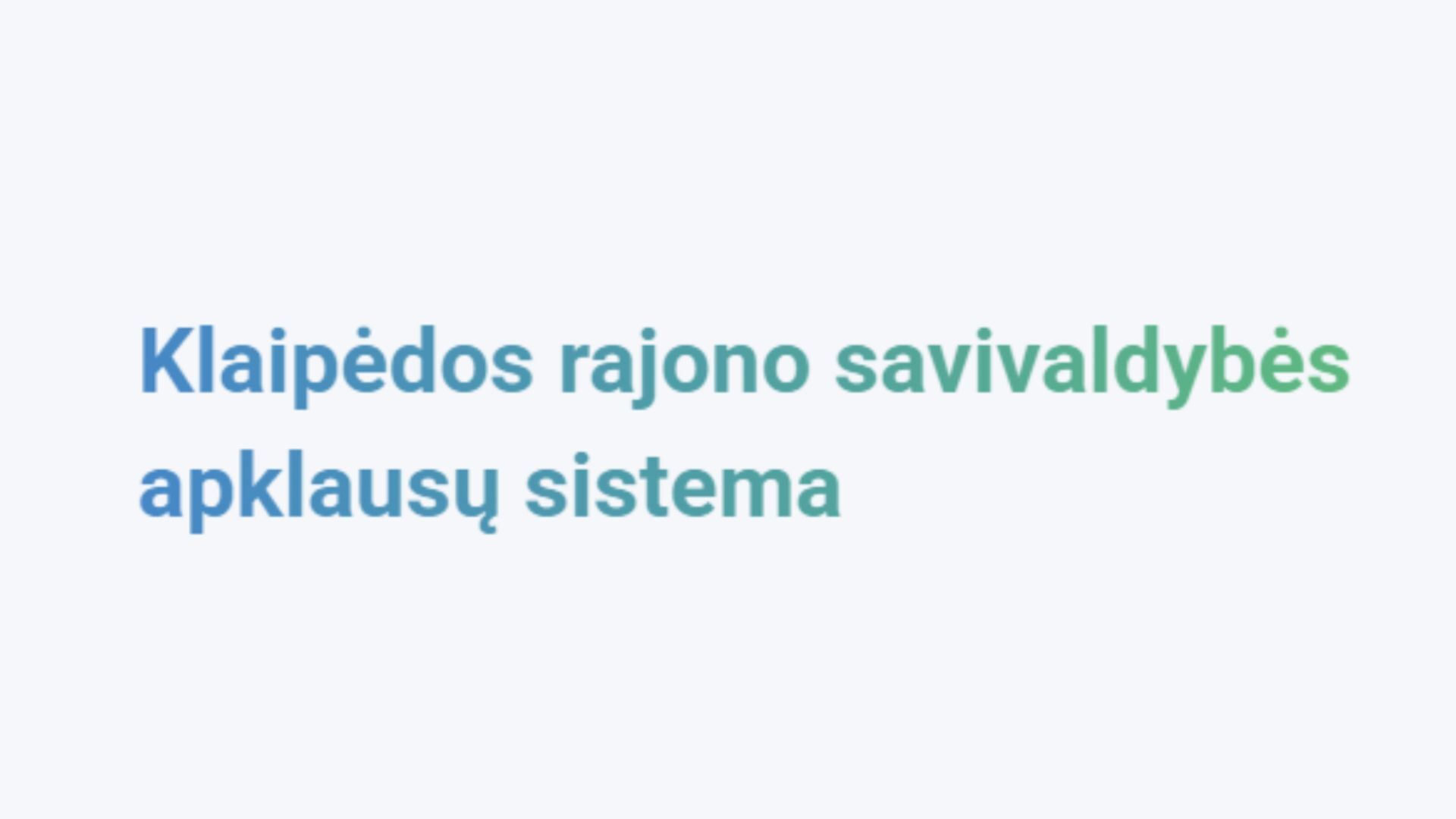Elektroninio balsavimo sistema